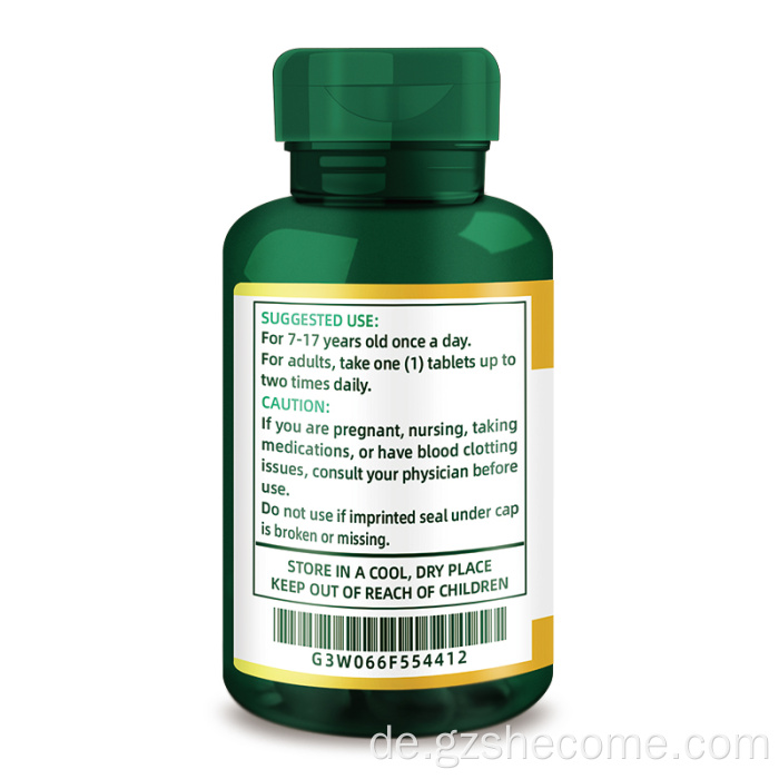 Vitamin unterstützt ein gesundes Immunsystem Vitamin C -Tabletten